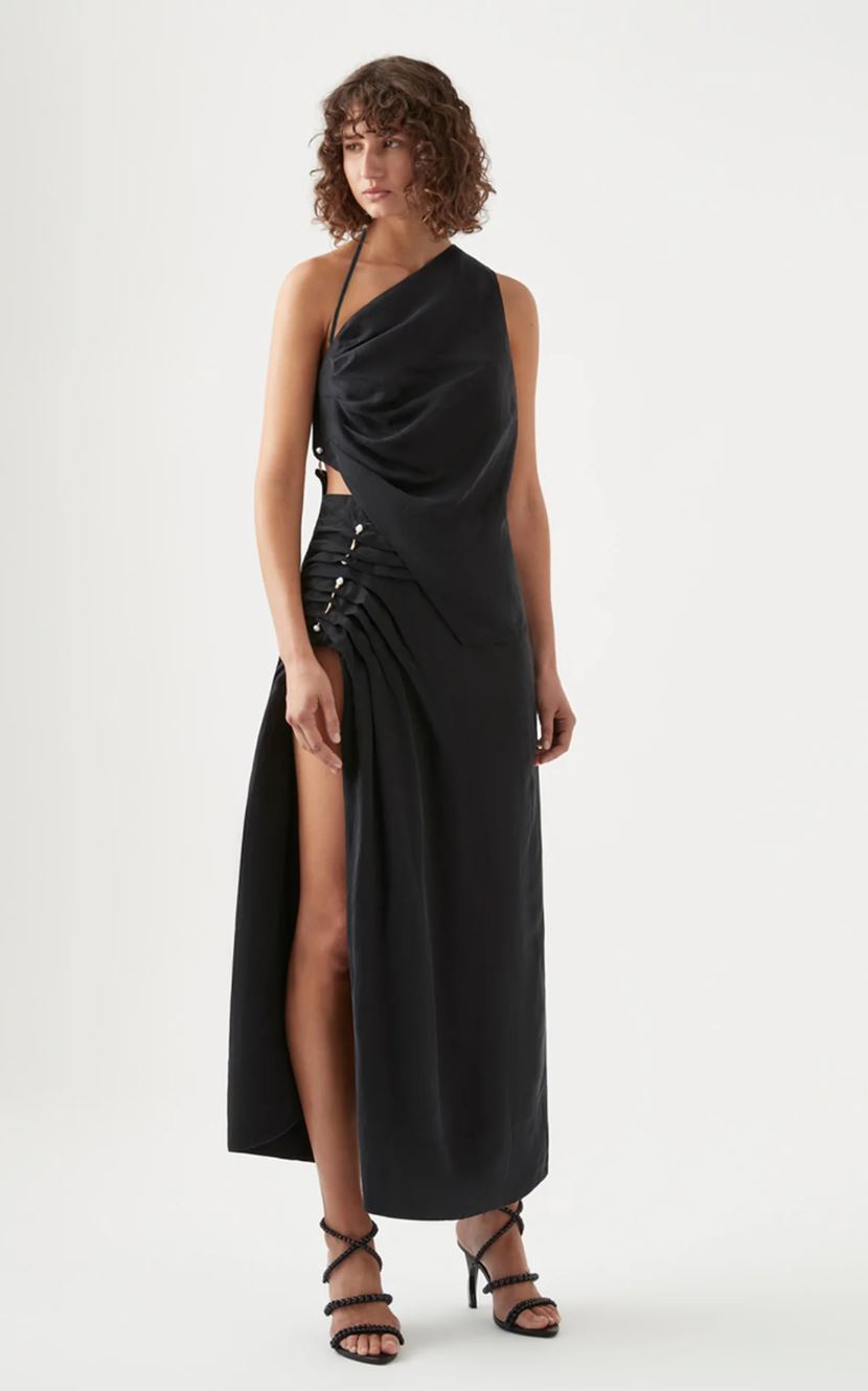 Aje Allure Asymmetrical Draped Cami