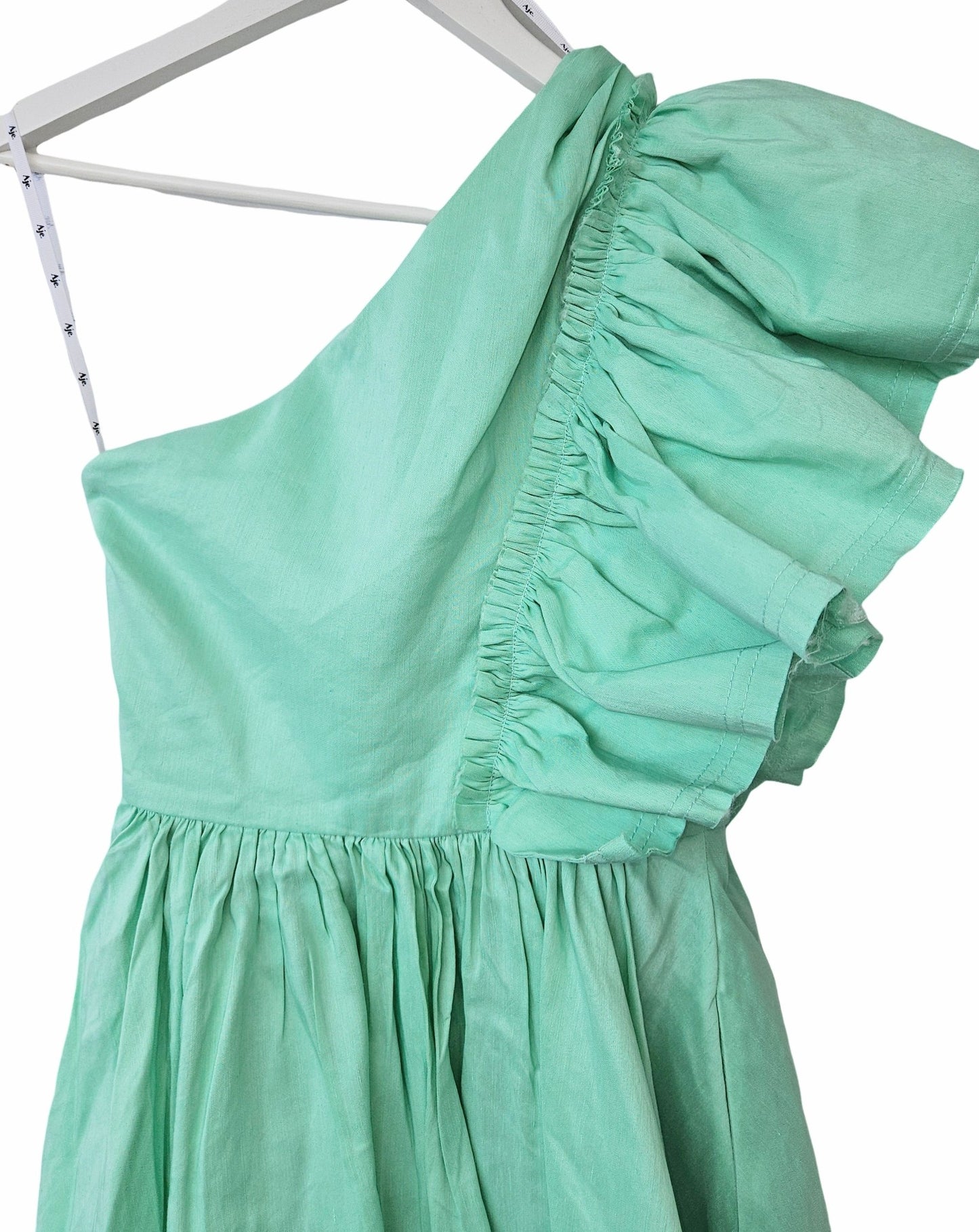 Aje Bonjour Asymmetric Mini Dress