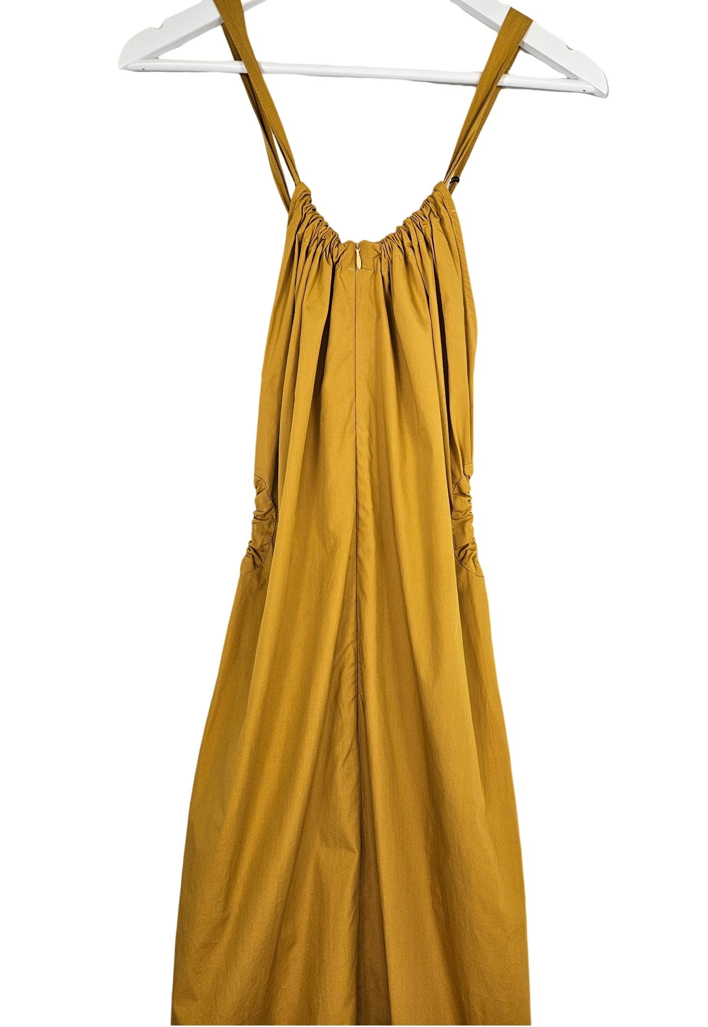 Bassike Gather Detail Poplin Dress