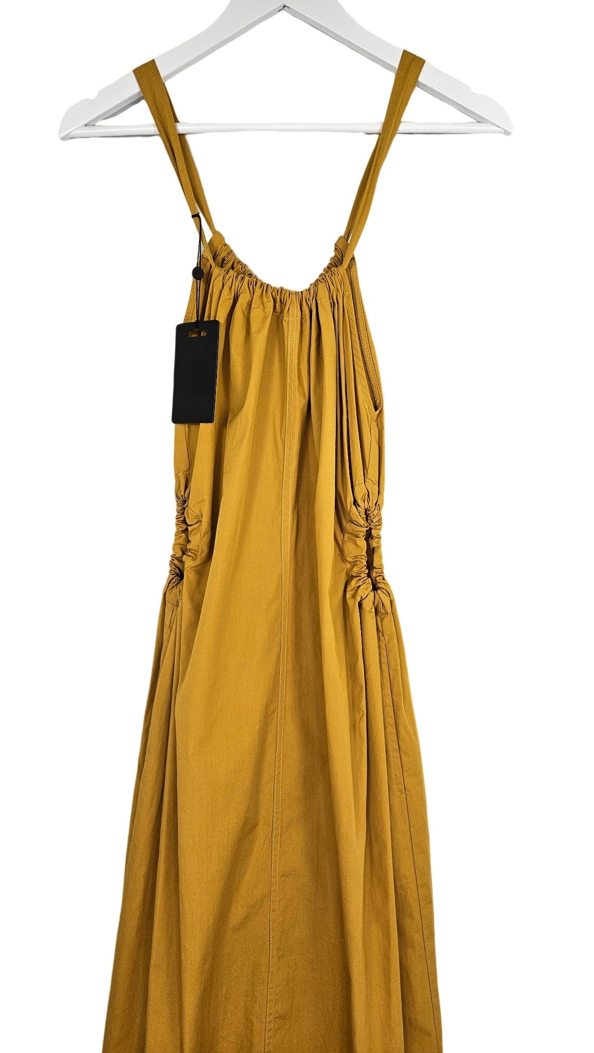 Bassike Gather Detail Poplin Dress