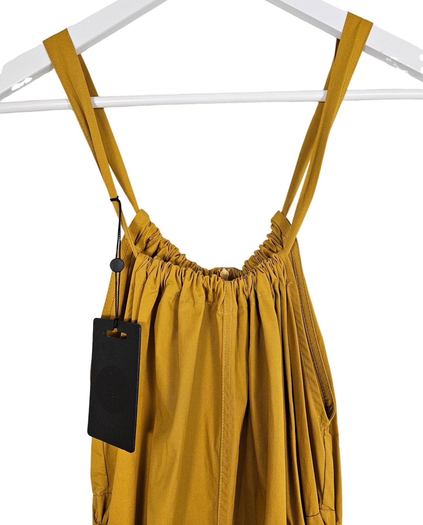Bassike Gather Detail Poplin Dress
