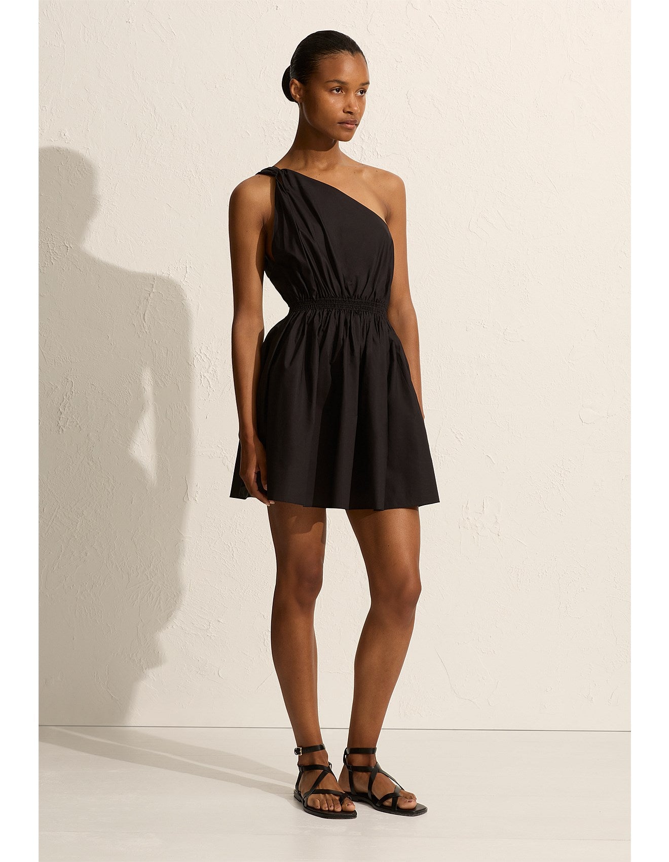 Matteau Twist Shoulder Mini Dress