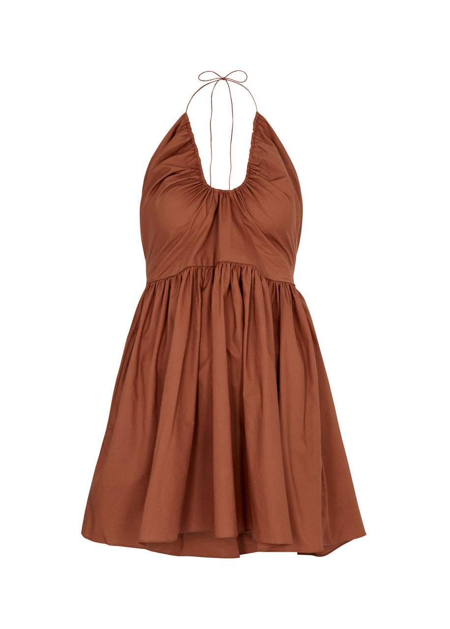 Matteau Drawcord Halter Mini Dress Restitched Matteau Drawcord Halter Mini Dress Restitched