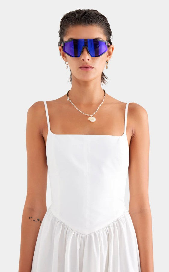 Venroy V Waist Cotton Dress