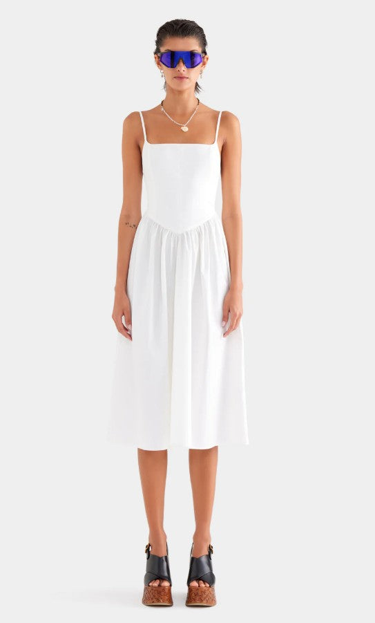 Venroy V Waist Cotton Dress