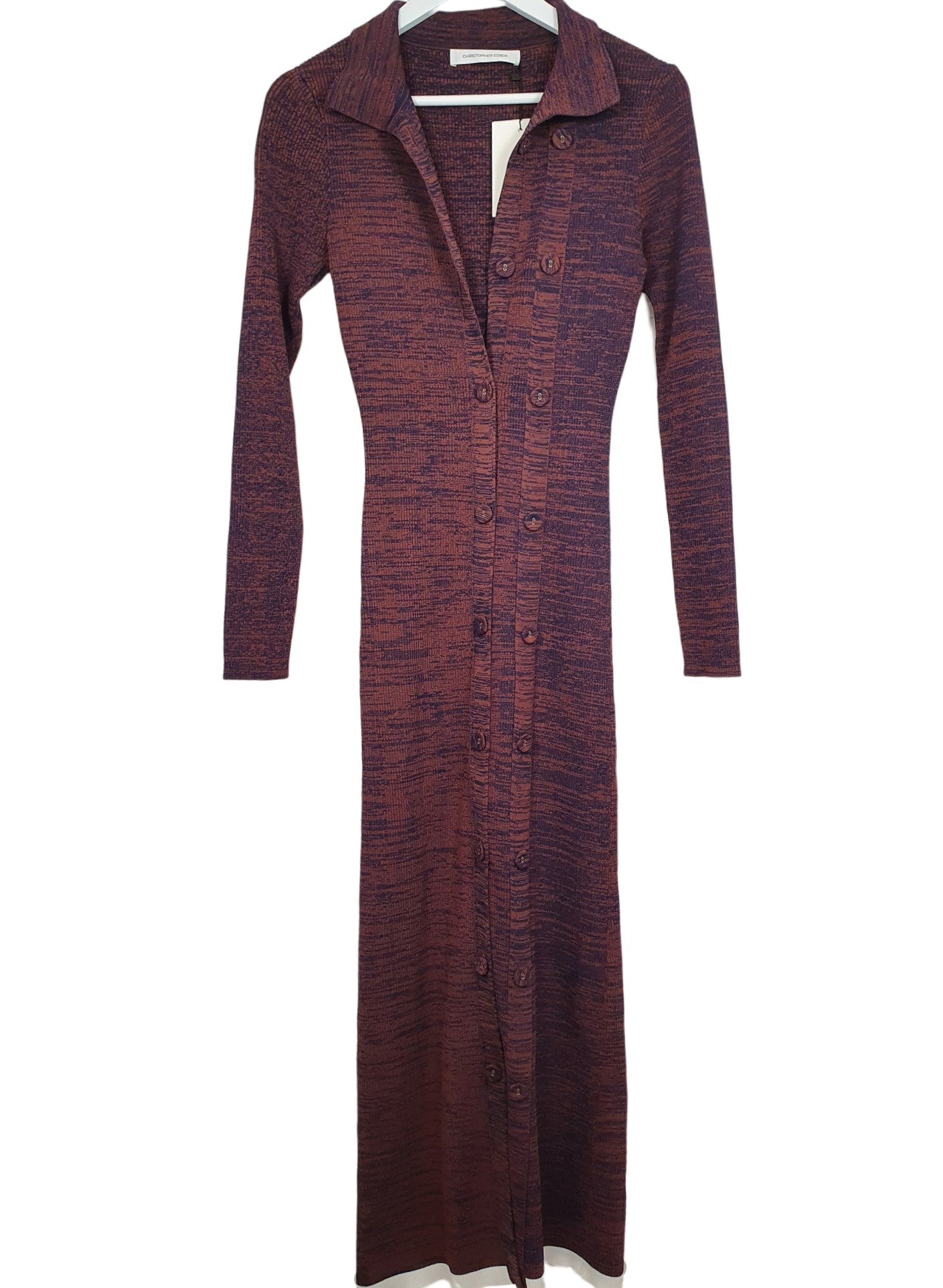Second hand Christopher Esber Elongated Double Button Cardigan Dress available at Restitched