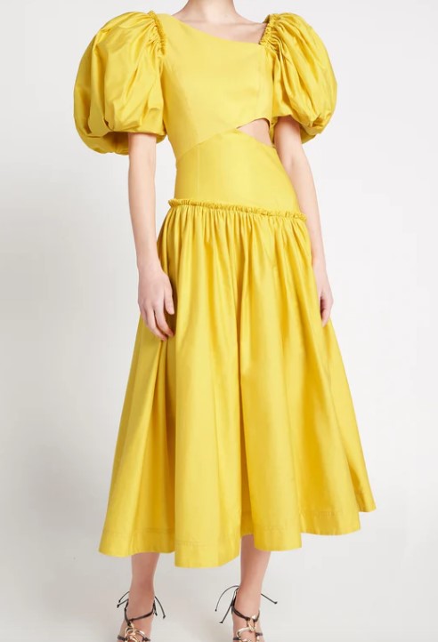Second hand Aje chateau cut out midi dress available on Restitched