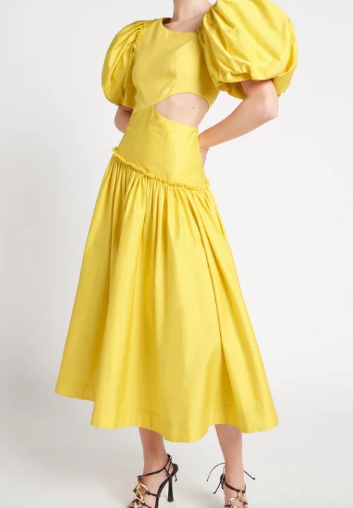 Second hand Aje chateau cut out midi dress available on Restitched