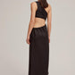 Venroy Draped One Shoulder Cut Out Midi Dress