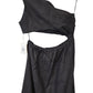 Venroy Draped One Shoulder Cut Out Midi Dress