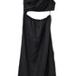 Venroy Draped One Shoulder Cut Out Midi Dress