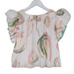 Second hand Aje Imprint Crop Frill Top available at Restitched