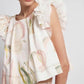 Second hand Aje Imprint Crop Frill Top available at Restitched