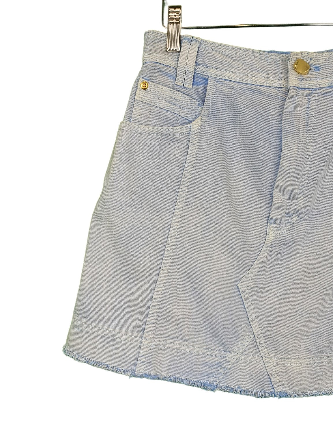 Second hand Aje Overture Denim Mini Skirt available at Restitched