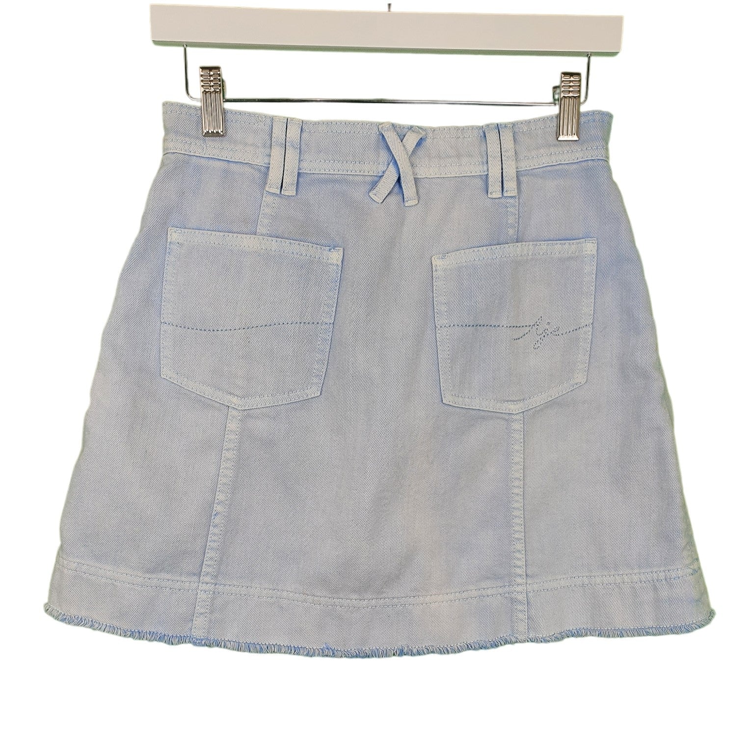 Second hand Aje Overture Denim Mini Skirt available at Restitched