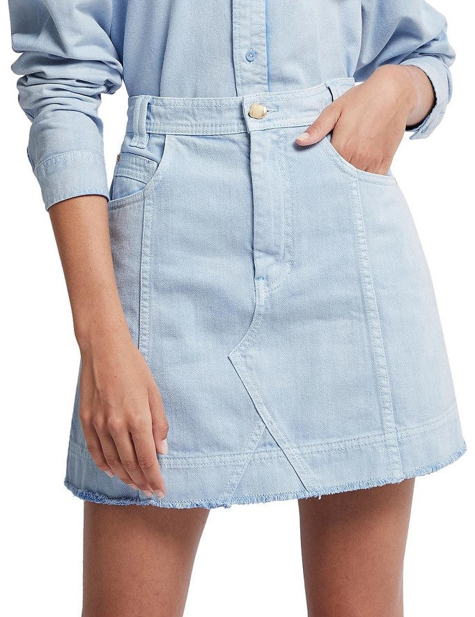 Second hand Aje Overture Denim Mini Skirt available at Restitched