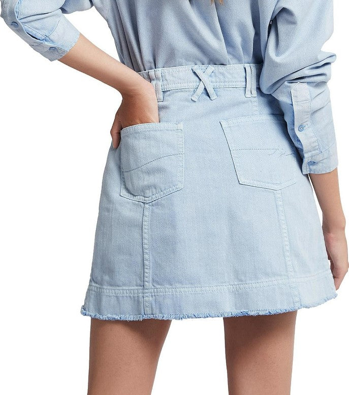Second hand Aje Overture Denim Mini Skirt available at Restitched