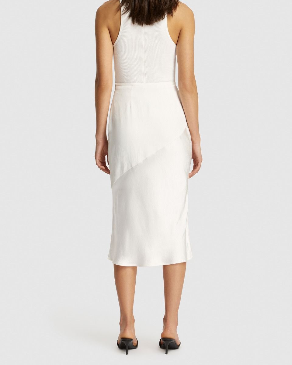 Second hand Friends of Audrey Fayette Contrast Satin Skirt available at restitched